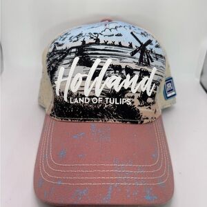 Robin Ruth Holland Land of Tulips Cap - Blue and Tan